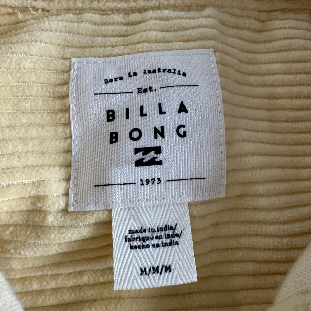 Billabong Cream Corduroy Overshirt men’s medium